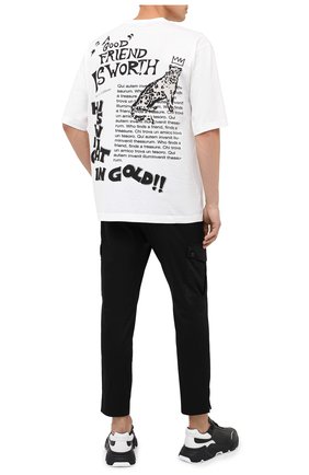 Мужская хлопковая футболка DOLCE & GABBANA белого цвета по цене 39500 руб., арт. G8LZ4T/FI727 | Фото 2 Мужская хлопковая футболка DOLCE & GABBANA белого цвета, арт. G8LZ4T/FI727 | Фото 2