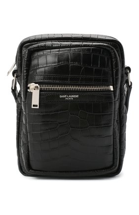 Мужская кожаная сумка sid SAINT LAURENT черного цвета по цене 68200 руб., арт. 581700/DZE0E | Фото 1 Мужская кожаная сумка sid SAINT LAURENT черного цвета, арт. 581700/DZE0E | Фото 1