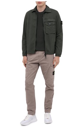 Мужская хлопковая рубашка STONE ISLAND зеленого цвета по цене 26800 руб., арт. 7315107WN | Фото 2 Мужская хлопковая рубашка STONE ISLAND зеленого цвета, арт. 7315107WN | Фото 2