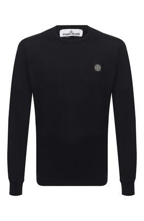 Мужская хлопковый лонгслив STONE ISLAND темно-синего цвета по цене 11450 руб., арт. 731522713 | Фото 1 Мужская хлопковый лонгслив STONE ISLAND темно-синего цвета, арт. 731522713 | Фото 1