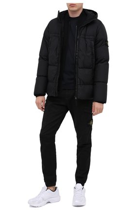 Мужская хлопковый лонгслив STONE ISLAND темно-синего цвета по цене 11450 руб., арт. 731522713 | Фото 2 Мужская хлопковый лонгслив STONE ISLAND темно-синего цвета, арт. 731522713 | Фото 2