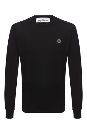 Мужская хлопковый лонгслив STONE ISLAND черного цвета по цене 11450 руб., арт. 731522713 | Фото 1 Мужская хлопковый лонгслив STONE ISLAND черного цвета, арт. 731522713 | Фото 1