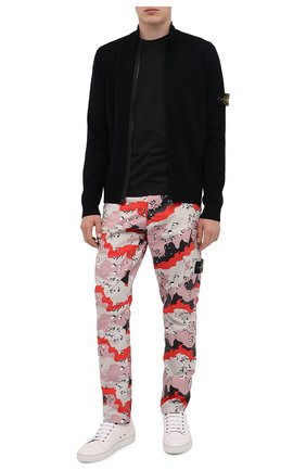 Мужская хлопковый лонгслив STONE ISLAND черного цвета по цене 11450 руб., арт. 731522713 | Фото 2 Мужская хлопковый лонгслив STONE ISLAND черного цвета, арт. 731522713 | Фото 2