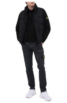 Мужское хлопковое поло STONE ISLAND черного цвета по цене 11900 руб., арт. 73152SS18 | Фото 2 Мужское хлопковое поло STONE ISLAND черного цвета, арт. 73152SS18 | Фото 2