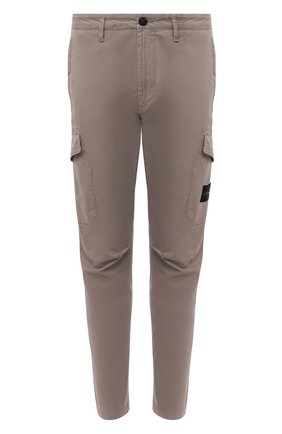 Мужской хлопковые брюки-карго STONE ISLAND серого цвета по цене 25650 руб., арт. 731531310 | Фото 1 Мужской хлопковые брюки-карго STONE ISLAND серого цвета, арт. 731531310 | Фото 1