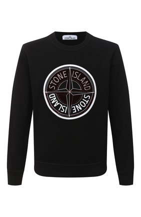 Мужской хлопковый свитшот STONE ISLAND черного цвета по цене 24500 руб., арт. 731563094 | Фото 1 Мужской хлопковый свитшот STONE ISLAND черного цвета, арт. 731563094 | Фото 1