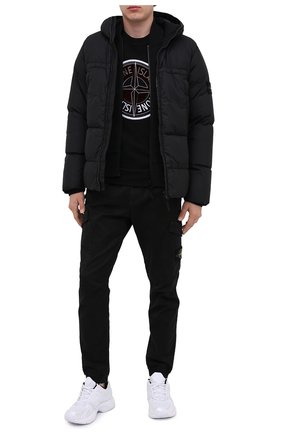 Мужской хлопковый свитшот STONE ISLAND черного цвета по цене 24500 руб., арт. 731563094 | Фото 2 Мужской хлопковый свитшот STONE ISLAND черного цвета, арт. 731563094 | Фото 2