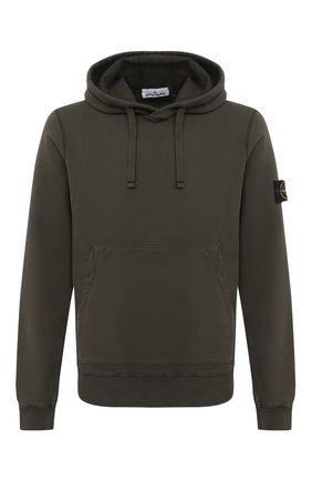 Мужской хлопковое худи STONE ISLAND зеленого цвета по цене 21000 руб., арт. 731564120 | Фото 1 Мужской хлопковое худи STONE ISLAND зеленого цвета, арт. 731564120 | Фото 1