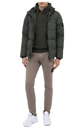 Мужской хлопковое худи STONE ISLAND зеленого цвета по цене 21000 руб., арт. 731564120 | Фото 2 Мужской хлопковое худи STONE ISLAND зеленого цвета, арт. 731564120 | Фото 2