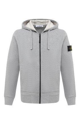 Мужская хлопковая толстовка STONE ISLAND светло-серого цвета по цене 23100 руб., арт. 731564220 | Фото 1 Мужская хлопковая толстовка STONE ISLAND светло-серого цвета, арт. 731564220 | Фото 1