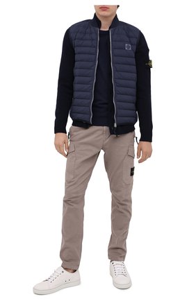 Мужской пуховый жилет STONE ISLAND темно-синего цвета по цене 35600 руб., арт. 7315G0225 | Фото 2 Мужской пуховый жилет STONE ISLAND темно-синего цвета, арт. 7315G0225 | Фото 2