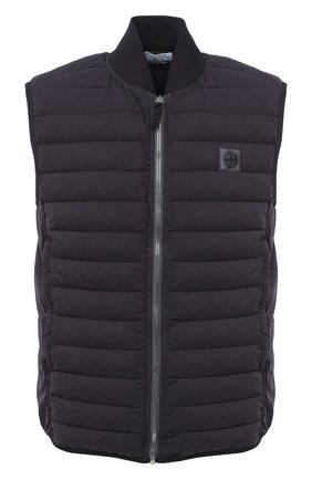 Мужской пуховый жилет STONE ISLAND темно-серого цвета по цене 35600 руб., арт. 7315G0225 | Фото 1 Мужской пуховый жилет STONE ISLAND темно-серого цвета, арт. 7315G0225 | Фото 1