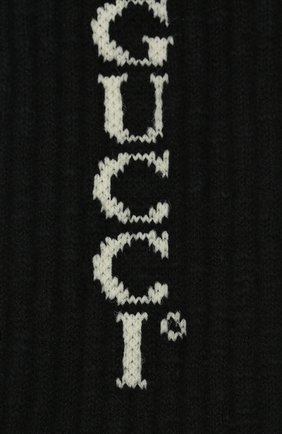 Мужские хлопковые носки GUCCI черного цвета по цене 8585 руб., арт. 626289/4G157 | Фото 2 Мужские хлопковые носки GUCCI черного цвета, арт. 626289/4G157 | Фото 2