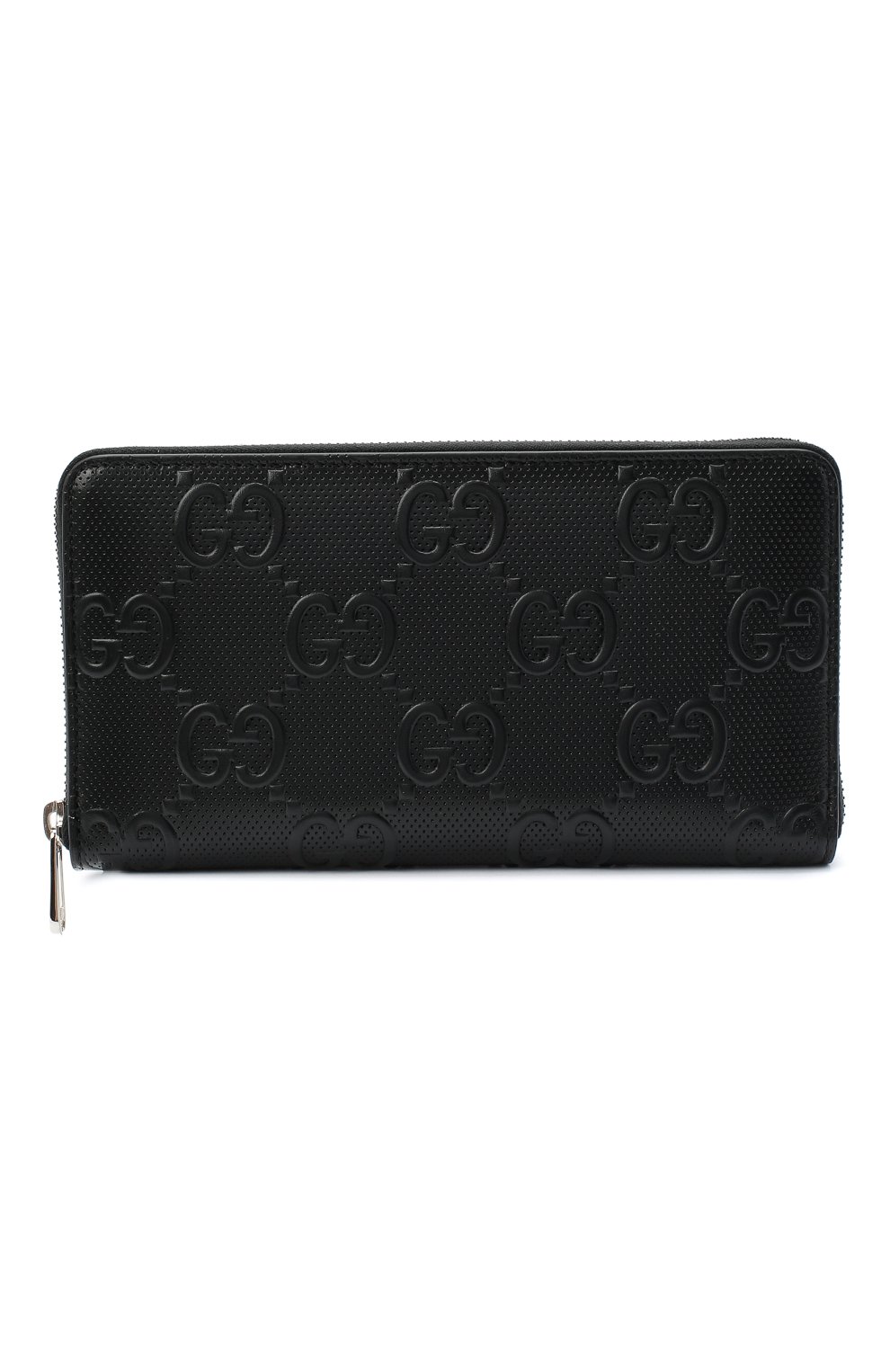 Мужской кожаное портмоне GUCCI черного цвета, арт. 625563/1W3AN | Фото 1
