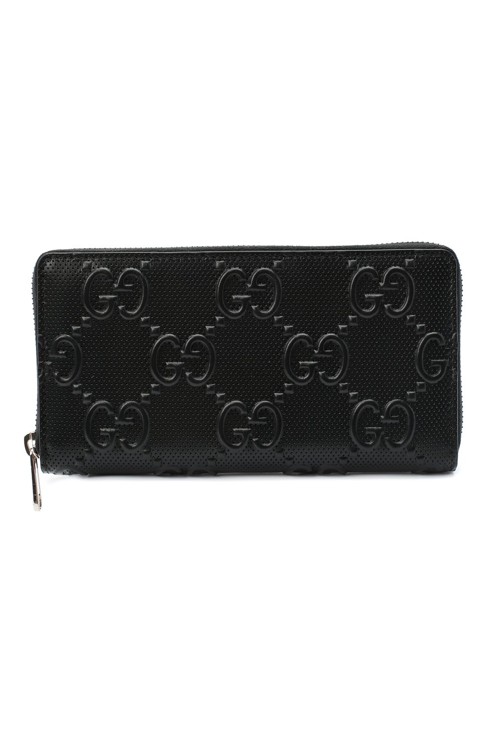 Мужской кожаное портмоне GUCCI черного цвета, арт. 625558/1W3AN | Фото 1