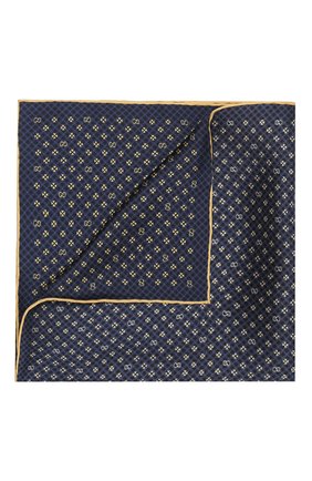 Мужской шелковый платок GUCCI синего цвета по цене 10550 руб., арт. 604097/4GA57 | Фото 1 Мужской шелковый платок GUCCI синего цвета, арт. 604097/4GA57 | Фото 1