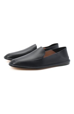 Женские кожаные лоферы GIORGIO ARMANI темно-синего цвета по цене 62900 руб., арт. X1J107/XF491 | Фото 1 Женские кожаные лоферы GIORGIO ARMANI темно-синего цвета, арт. X1J107/XF491 | Фото 1