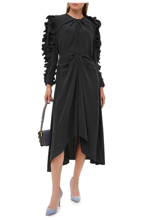 Женская кожаные туфли valentino garavani rockstud VALENTINO голубого цвета по цене 52000 руб., арт. UW2S0057/VNW | Фото 2 Женская кожаные туфли valentino garavani rockstud VALENTINO голубого цвета, арт. UW2S0057/VNW | Фото 2