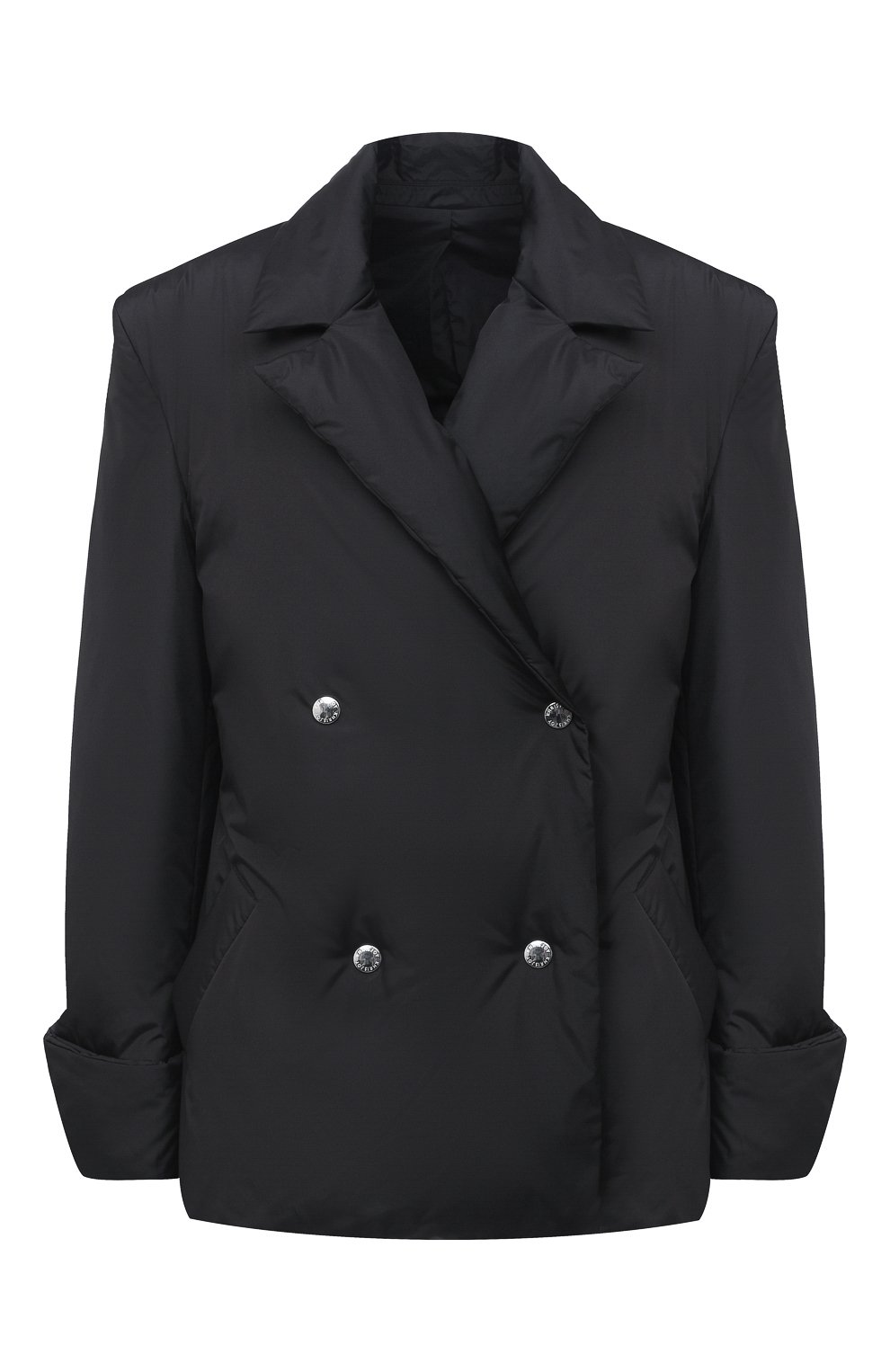 Женская пуховая куртка KHRISJOY черного цвета, арт. BFPW026/NY | Фото 1 (Кросс-КТ: Куртка, Пуховик; Рукава: Длинные; Материал внешний: Синтетический материал; Материал подклада: Синтетический материал; Длина (верхняя одежда): Короткие; Материал утеплителя: Пух и перо)