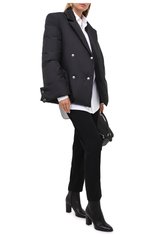 Женская пуховая куртка KHRISJOY черного цвета, арт. BFPW026/NY | Фото 2 (Кросс-КТ: Куртка, Пуховик; Рукава: Длинные; Материал внешний: Синтетический материал; Материал подклада: Синтетический материал; Длина (верхняя одежда): Короткие; Материал утеплителя: Пух и перо)
