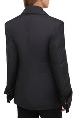 Женская пуховая куртка KHRISJOY черного цвета, арт. BFPW026/NY | Фото 4 (Кросс-КТ: Куртка, Пуховик; Рукава: Длинные; Материал внешний: Синтетический материал; Материал подклада: Синтетический материал; Длина (верхняя одежда): Короткие; Материал утеплителя: Пух и перо)
