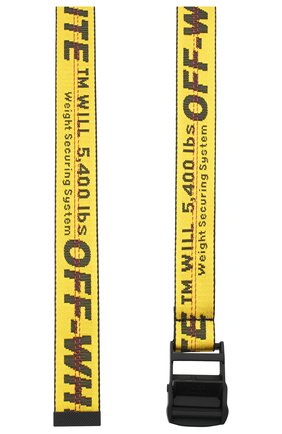Женский текстильный ремень industrial OFF-WHITE желтого цвета по цене 17000 руб., арт. 0WRB009E20FAB0011810 | Фото 2 Женский текстильный ремень industrial OFF-WHITE желтого цвета, арт. 0WRB009E20FAB0011810 | Фото 2