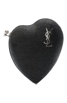Женский клатч love box SAINT LAURENT черного цвета по цене 145500 руб., арт. 466212/1ZX0N | Фото 1 Женский клатч love box SAINT LAURENT черного цвета, арт. 466212/1ZX0N | Фото 1