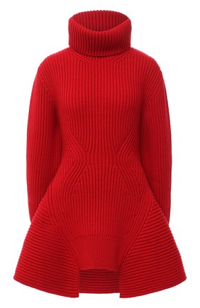 Женский шерстяной свитер ALEXANDER MCQUEEN красного цвета по цене 104000 руб., арт. 633688/Q1AQ1 | Фото 1 Женский шерстяной свитер ALEXANDER MCQUEEN красного цвета, арт. 633688/Q1AQ1 | Фото 1