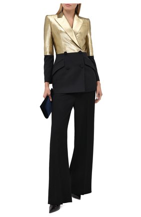 Женский жакет из шерсти и шелка ALEXANDER MCQUEEN черного цвета по цене 269500 руб., арт. 627384/QJAAA | Фото 2 Женский жакет из шерсти и шелка ALEXANDER MCQUEEN черного цвета, арт. 627384/QJAAA | Фото 2