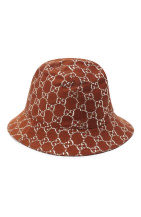 Женская панама GUCCI коричневого цвета по цене 48100 руб., арт. 631951/3HK74 | Фото 2 Женская панама GUCCI коричневого цвета, арт. 631951/3HK74 | Фото 2 (Материал: Текстиль, Шерсть; Региональные ограничения белый список (Axapta Mercury): RU)