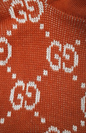 Женские хлопковые носки GUCCI бронзового цвета по цене 9300 руб., арт. 631451/3GF79 | Фото 2 Женские хлопковые носки GUCCI бронзового цвета, арт. 631451/3GF79 | Фото 2