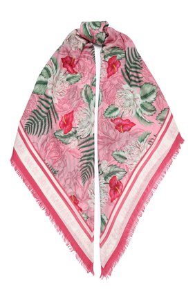 Женская шаль big hawaian GUCCI розового цвета по цене 28900 руб., арт. 631433/3G856 | Фото 1 Женская шаль big hawaian GUCCI розового цвета, арт. 631433/3G856 | Фото 1