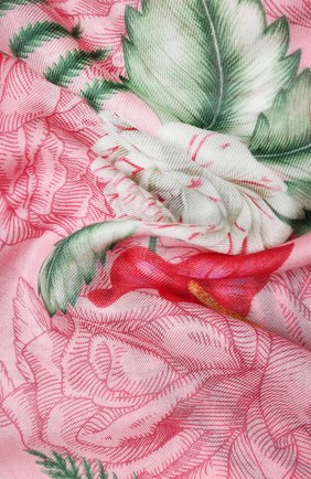 Женская шаль big hawaian GUCCI розового цвета по цене 28900 руб., арт. 631433/3G856 | Фото 2 Женская шаль big hawaian GUCCI розового цвета, арт. 631433/3G856 | Фото 2