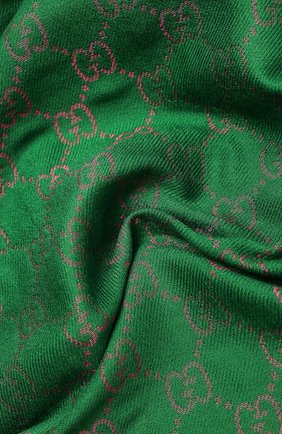 Женская шаль bright g GUCCI зеленого цвета по цене 23950 руб., арт. 627872/3GF66 | Фото 2 Женская шаль bright g GUCCI зеленого цвета, арт. 627872/3GF66 | Фото 2