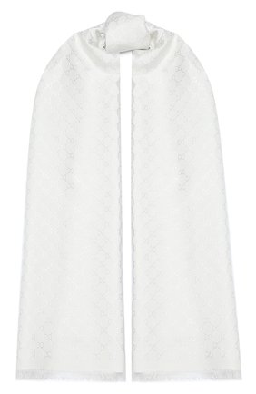 Женская шаль argentavio GUCCI серого цвета по цене 35650 руб., арт. 623161/3GF37 | Фото 1 Женская шаль argentavio GUCCI серого цвета, арт. 623161/3GF37 | Фото 1