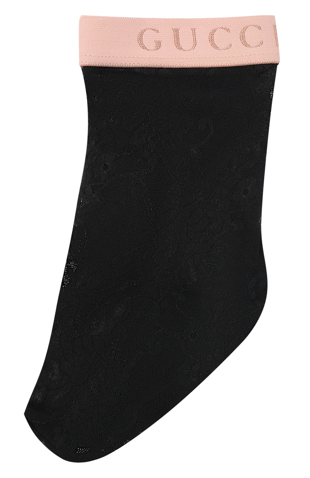 Женские носки GUCCI черного цвета, арт. 592950/3G407 | Фото 1 (Материал внешний: Синтетический материал; Региональные ограничения белый список (Axapta Mercury): RU)