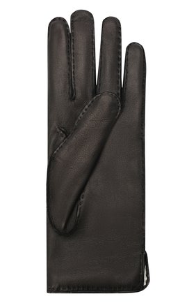 Женские кожаные перчатки GUCCI черного цвета по цене 32400 руб., арт. 554281/BN060 | Фото 2 Женские кожаные перчатки GUCCI черного цвета, арт. 554281/BN060 | Фото 2