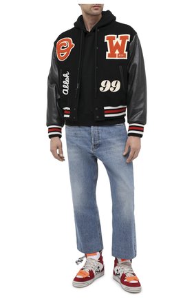 Мужские комбинированные кеды off court 3.0 OFF-WHITE красного цвета по цене 51600 руб., арт. 0MIA065E20LEA0020125 | Фото 2 Мужские комбинированные кеды off court 3.0 OFF-WHITE красного цвета, арт. 0MIA065E20LEA0020125 | Фото 2
