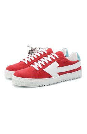 Мужские замшевые кеды arrows OFF-WHITE красного цвета по цене 41300 руб., арт. 0MIA177E20LEA0012501 | Фото 1 Мужские замшевые кеды arrows OFF-WHITE красного цвета, арт. 0MIA177E20LEA0012501 | Фото 1