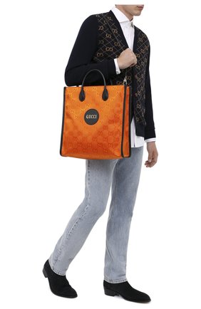Мужская текстильная сумка-тоут off the grid GUCCI оранжевого цвета по цене 124500 руб., арт. 630355/H9HAN | Фото 2 Мужская текстильная сумка-тоут off the grid GUCCI оранжевого цвета, арт. 630355/H9HAN | Фото 2