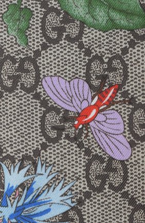 Женский шелковый шарф-бандо GUCCI синего цвета по цене 17700 руб., арт. 609317/3G001 | Фото 2 Женский шелковый шарф-бандо GUCCI синего цвета, арт. 609317/3G001 | Фото 2
