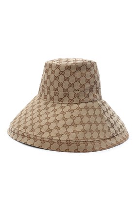 Женская шляпа GUCCI бежевого цвета по цене 37200 руб., арт. 631958/KQW00 | Фото 2 Женская шляпа GUCCI бежевого цвета, арт. 631958/KQW00 | Фото 2
