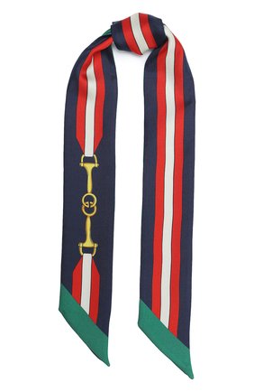 Мужские шелковый шарф-бандо GUCCI темно-синего цвета по цене 16500 руб., арт. 627810/3G001 | Фото 1 Мужские шелковый шарф-бандо GUCCI темно-синего цвета, арт. 627810/3G001 | Фото 1