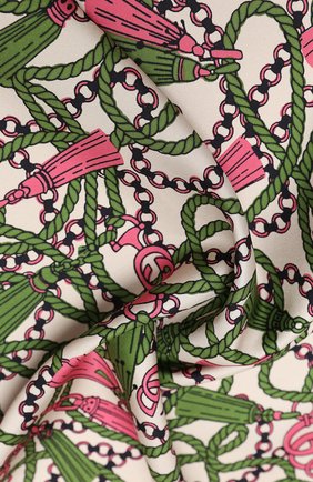 Женский шелковый платок GUCCI розового цвета по цене 37750 руб., арт. 626788/3G001 | Фото 2 Женский шелковый платок GUCCI розового цвета, арт. 626788/3G001 | Фото 2