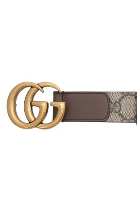 Женский ремень gg GUCCI бежевого цвета по цене 32000 руб., арт. 625839/92TLT | Фото 3 Женский ремень gg GUCCI бежевого цвета, арт. 625839/92TLT | Фото 3 (Материал: Текстиль, Пластик, Синтетический материал)