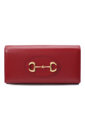 Женские кошелек horsebit 1955 на цепочке GUCCI красного цвета по цене 63550 руб., арт. 621888/0YK0G | Фото 1 Женские кошелек horsebit 1955 на цепочке GUCCI красного цвета, арт. 621888/0YK0G | Фото 1
