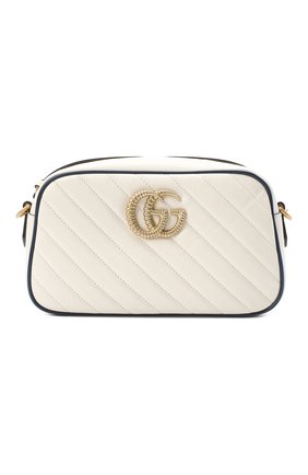 Женская сумка gg marmont small GUCCI белого цвета по цене 88350 руб., арт. 447632/00LFX | Фото 1 Женская сумка gg marmont small GUCCI белого цвета, арт. 447632/00LFX | Фото 1