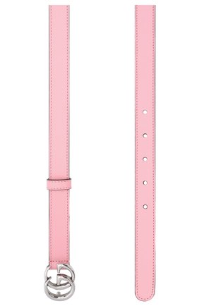 Женский кожаный ремень GUCCI светло-розового цвета, арт. 409417/AP00P | Фото 2
