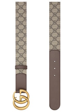 Женский ремень gg GUCCI коричневого цвета по цене 34900 руб., арт. 400593/92TLT | Фото 2 Женский ремень gg GUCCI коричневого цвета, арт. 400593/92TLT | Фото 2 (Материал: Текстиль, Пластик, Синтетический материал)
