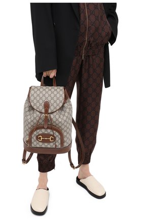 Женский рюкзак horsebit 1955 GUCCI коричневого цвета по цене 147000 руб., арт. 620849/92TCG | Фото 2 Женский рюкзак horsebit 1955 GUCCI коричневого цвета, арт. 620849/92TCG | Фото 2